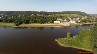 Elbe and Castle Pilnitz from south
